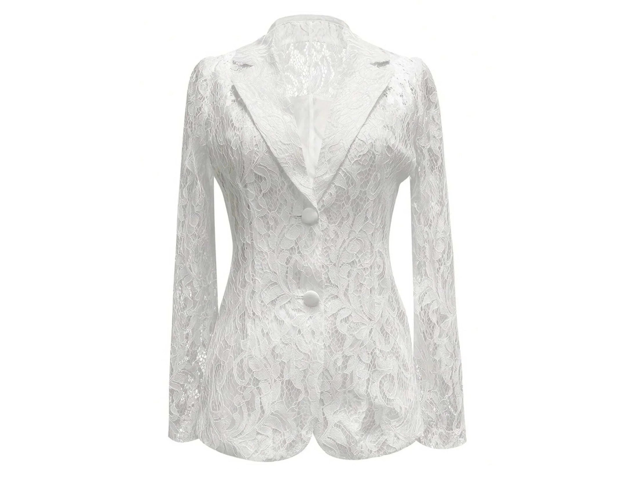Floral Pattern Lace Single - Breasted Blazer - Simply Just Deals LLCFloral Pattern Lace Single - Breasted Blazer100100141538636WhiteS9cc633d1a7c9458197ef314129af3b8f - Max - Origin