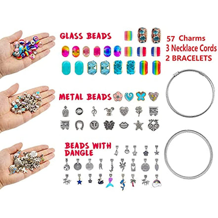 For Girls Teens Age 8 - 12, Unicorn/Mermaid Beads Charm Bracelet Making Kit, Jewelry Making Supplies Crafts Gifts Set for Christmas Halloween - Simply Just Deals LLCFor Girls Teens Age 8 - 12, Unicorn/Mermaid Beads Charm Bracelet Making Kit, Jewelry Making Supplies Crafts Gifts Set for Christmas Halloween23877ColorFor Girls Teens Age 8 - 12, Unicorn/Mermaid Beads Charm Bracelet Making Kit, Jewelry Making Supplies Crafts Gifts Set for Christmas Halloween
