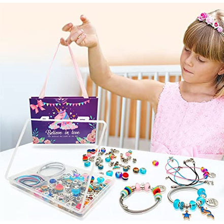 For Girls Teens Age 8 - 12, Unicorn/Mermaid Beads Charm Bracelet Making Kit, Jewelry Making Supplies Crafts Gifts Set for Christmas Halloween - Simply Just Deals LLCFor Girls Teens Age 8 - 12, Unicorn/Mermaid Beads Charm Bracelet Making Kit, Jewelry Making Supplies Crafts Gifts Set for Christmas Halloween23877ColorFor Girls Teens Age 8 - 12, Unicorn/Mermaid Beads Charm Bracelet Making Kit, Jewelry Making Supplies Crafts Gifts Set for Christmas Halloween