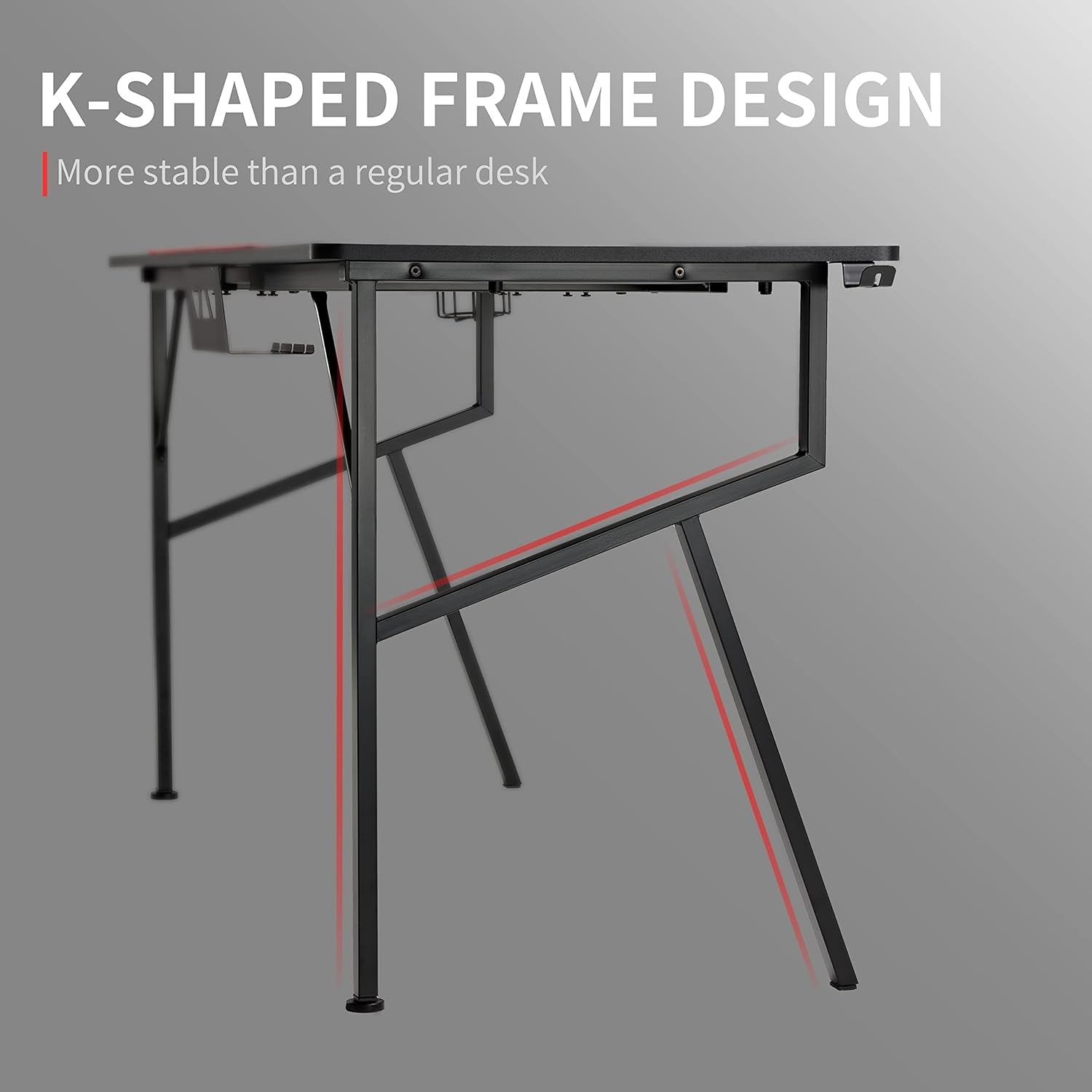 Gaming Computer Desk 63 Inch, Large Home Office Study Writing Computer Desk, K - Frame Gaming Table with Handle Rack Cup Holder Headphone Hook Mouse Pad & Socket Box, Black - Simply Just Deals LLCGaming Computer Desk 63 Inch, Large Home Office Study Writing Computer Desk, K - Frame Gaming Table with Handle Rack Cup Holder Headphone Hook Mouse Pad & Socket Box, Black1469fa60-26c3-4ea3-bba9-40335d027587Gaming Computer Desk 63 Inch, Large Home Office Study Writing Computer Desk, K - Frame Gaming Ta