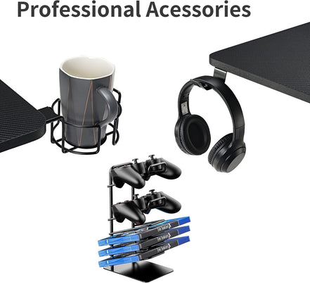 Gaming Computer Desk 63 Inch, Large Home Office Study Writing Computer Desk, K - Frame Gaming Table with Handle Rack Cup Holder Headphone Hook Mouse Pad & Socket Box, Black - Simply Just Deals LLCGaming Computer Desk 63 Inch, Large Home Office Study Writing Computer Desk, K - Frame Gaming Table with Handle Rack Cup Holder Headphone Hook Mouse Pad & Socket Box, Black1469fa60-26c3-4ea3-bba9-40335d027587Gaming Computer Desk 63 Inch, Large Home Office Study Writing Computer Desk, K - Frame Gaming Ta