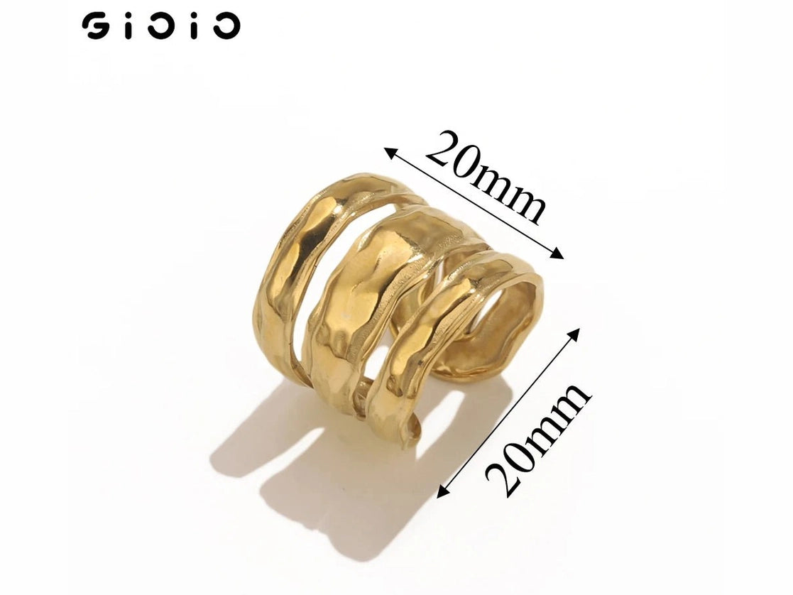 GIOIO Unique Stainless Steel Opening Rings for Women Gold Color Irregular Geometric Adjustable Rings Fashion Trendy Jewelry - Simply Just Deals LLCGIOIO Unique Stainless Steel Opening Rings for Women Gold Color Irregular Geometric Adjustable Rings Fashion Trendy Jewelry200000783:350850Z2215EZ2215EGIOIO Unique Stainless Steel Opening Rings for Women Gold Color Irregular Geometric Adjustable Rings Fashion Trendy Jewelry