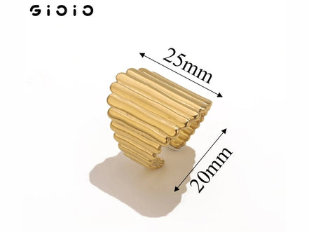 GIOIO Unique Stainless Steel Opening Rings for Women Gold Color Irregular Geometric Adjustable Rings Fashion Trendy Jewelry - Simply Just Deals LLCGIOIO Unique Stainless Steel Opening Rings for Women Gold Color Irregular Geometric Adjustable Rings Fashion Trendy Jewelry200000783:175Z2182G1Z2182G1GIOIO Unique Stainless Steel Opening Rings for Women Gold Color Irregular Geometric Adjustable Rings Fashion Trendy Jewelry