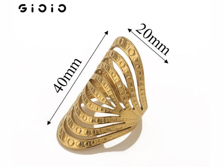 GIOIO Unique Stainless Steel Opening Rings for Women Gold Color Irregular Geometric Adjustable Rings Fashion Trendy Jewelry - Simply Just Deals LLCGIOIO Unique Stainless Steel Opening Rings for Women Gold Color Irregular Geometric Adjustable Rings Fashion Trendy Jewelry200000783:350852Z2215FZ2215FGIOIO Unique Stainless Steel Opening Rings for Women Gold Color Irregular Geometric Adjustable Rings Fashion Trendy Jewelry