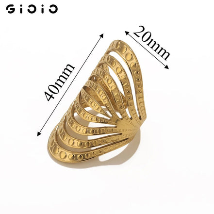 GIOIO Unique Stainless Steel Opening Rings for Women Gold Color Irregular Geometric Adjustable Rings Fashion Trendy Jewelry - Simply Just Deals LLCGIOIO Unique Stainless Steel Opening Rings for Women Gold Color Irregular Geometric Adjustable Rings Fashion Trendy Jewelry200000783:350852Z2215FZ2215FGIOIO Unique Stainless Steel Opening Rings for Women Gold Color Irregular Geometric Adjustable Rings Fashion Trendy Jewelry