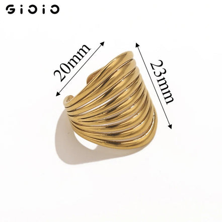 GIOIO Unique Stainless Steel Opening Rings for Women Gold Color Irregular Geometric Adjustable Rings Fashion Trendy Jewelry - Simply Just Deals LLCGIOIO Unique Stainless Steel Opening Rings for Women Gold Color Irregular Geometric Adjustable Rings Fashion Trendy Jewelry200000783:10Z2182G2Z2182G2GIOIO Unique Stainless Steel Opening Rings for Women Gold Color Irregular Geometric Adjustable Rings Fashion Trendy Jewelry