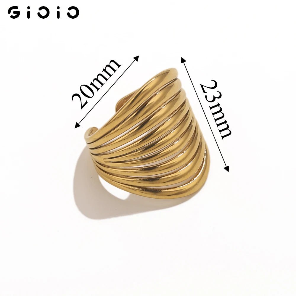 GIOIO Unique Stainless Steel Opening Rings for Women Gold Color Irregular Geometric Adjustable Rings Fashion Trendy Jewelry - Simply Just Deals LLCGIOIO Unique Stainless Steel Opening Rings for Women Gold Color Irregular Geometric Adjustable Rings Fashion Trendy Jewelry200000783:10Z2182G2Z2182G2GIOIO Unique Stainless Steel Opening Rings for Women Gold Color Irregular Geometric Adjustable Rings Fashion Trendy Jewelry