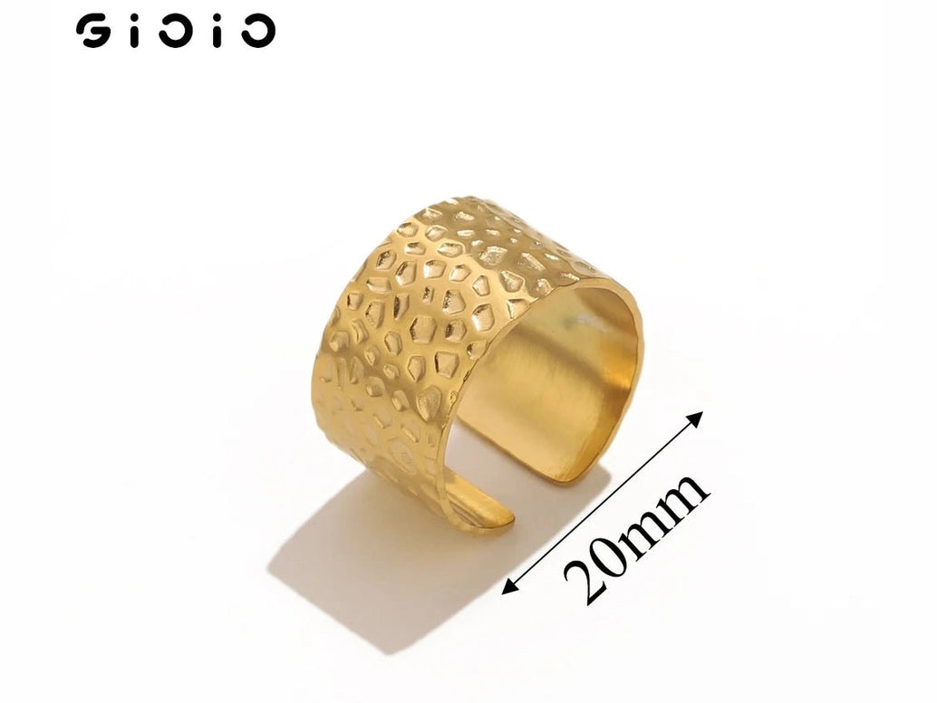 GIOIO Unique Stainless Steel Opening Rings for Women Gold Color Irregular Geometric Adjustable Rings Fashion Trendy Jewelry - Simply Just Deals LLCGIOIO Unique Stainless Steel Opening Rings for Women Gold Color Irregular Geometric Adjustable Rings Fashion Trendy Jewelry200000783:29Z1893GAZ1893GAGIOIO Unique Stainless Steel Opening Rings for Women Gold Color Irregular Geometric Adjustable Rings Fashion Trendy Jewelry