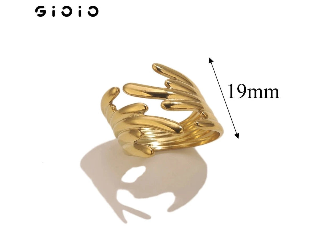 GIOIO Unique Stainless Steel Opening Rings for Women Gold Color Irregular Geometric Adjustable Rings Fashion Trendy Jewelry - Simply Just Deals LLCGIOIO Unique Stainless Steel Opening Rings for Women Gold Color Irregular Geometric Adjustable Rings Fashion Trendy Jewelry200000783:1052Z2215BZ2215BGIOIO Unique Stainless Steel Opening Rings for Women Gold Color Irregular Geometric Adjustable Rings Fashion Trendy Jewelry