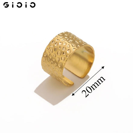 GIOIO Unique Stainless Steel Opening Rings for Women Gold Color Irregular Geometric Adjustable Rings Fashion Trendy Jewelry - Simply Just Deals LLCGIOIO Unique Stainless Steel Opening Rings for Women Gold Color Irregular Geometric Adjustable Rings Fashion Trendy Jewelry200000783:29Z1893GAZ1893GAGIOIO Unique Stainless Steel Opening Rings for Women Gold Color Irregular Geometric Adjustable Rings Fashion Trendy Jewelry