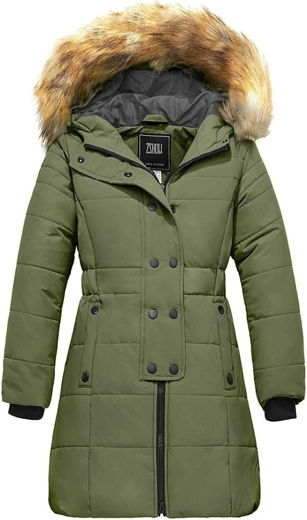 Girls' Long Winter Coat Parka Waterproof Warm Puffer Jacket - Simply Just Deals LLCGirls' Long Winter Coat Parka Waterproof Warm Puffer Jacket020173f9-4ab2-45bc-b993-0af1f9fbe372Olive Green14 - 16Girls' Long Winter Coat Parka Waterproof Warm Puffer Jacket