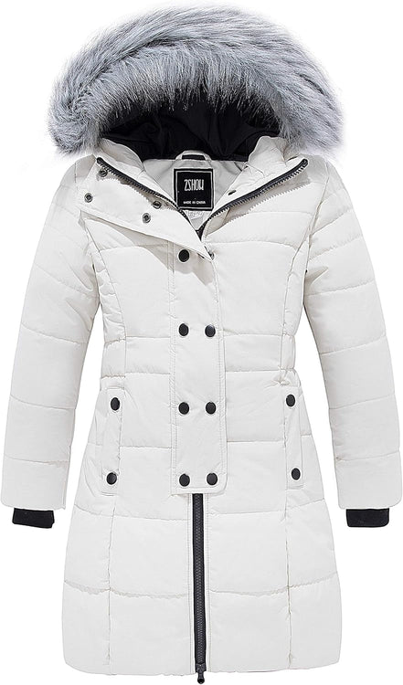 Girls' Long Winter Coat Parka Waterproof Warm Puffer Jacket - Simply Just Deals LLCGirls' Long Winter Coat Parka Waterproof Warm Puffer Jacket7b8ef8e3-2317-43a7-aeef-77d3eacf16f4Creamy White10 - 12Girls' Long Winter Coat Parka Waterproof Warm Puffer Jacket