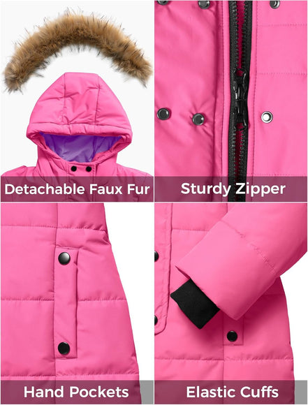 Girls' Long Winter Coat Parka Waterproof Warm Puffer Jacket - Simply Just Deals LLCGirls' Long Winter Coat Parka Waterproof Warm Puffer Jacket9871b7c8-e7a5-4120-970c-9372ee737038Pink8Girls' Long Winter Coat Parka Waterproof Warm Puffer Jacket