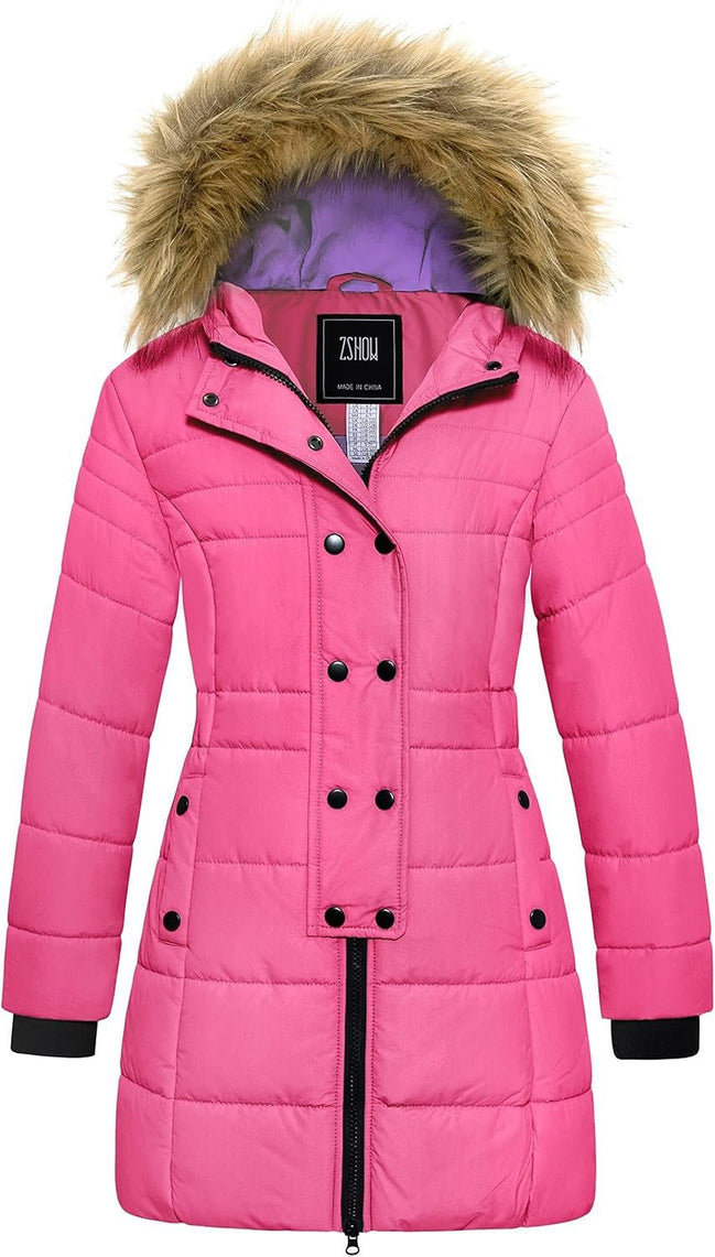Girls' Long Winter Coat Parka Waterproof Warm Puffer Jacket - Simply Just Deals LLCGirls' Long Winter Coat Parka Waterproof Warm Puffer Jacket9871b7c8-e7a5-4120-970c-9372ee737038Pink8Girls' Long Winter Coat Parka Waterproof Warm Puffer Jacket