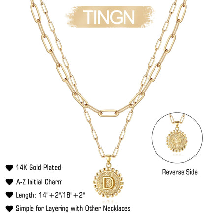 Gold Initial Necklaces for Women Layering Paperclip Link Coin Necklaces Gift for Women - Simply Just Deals LLCGold Initial Necklaces for Women Layering Paperclip Link Coin Necklaces Gift for Women308c0bf3-f6cd-44d0-a6d1-0c639fdcf97cPendantDGold Initial Necklaces for Women Layering Paperclip Link Coin Necklaces Gift for Women
