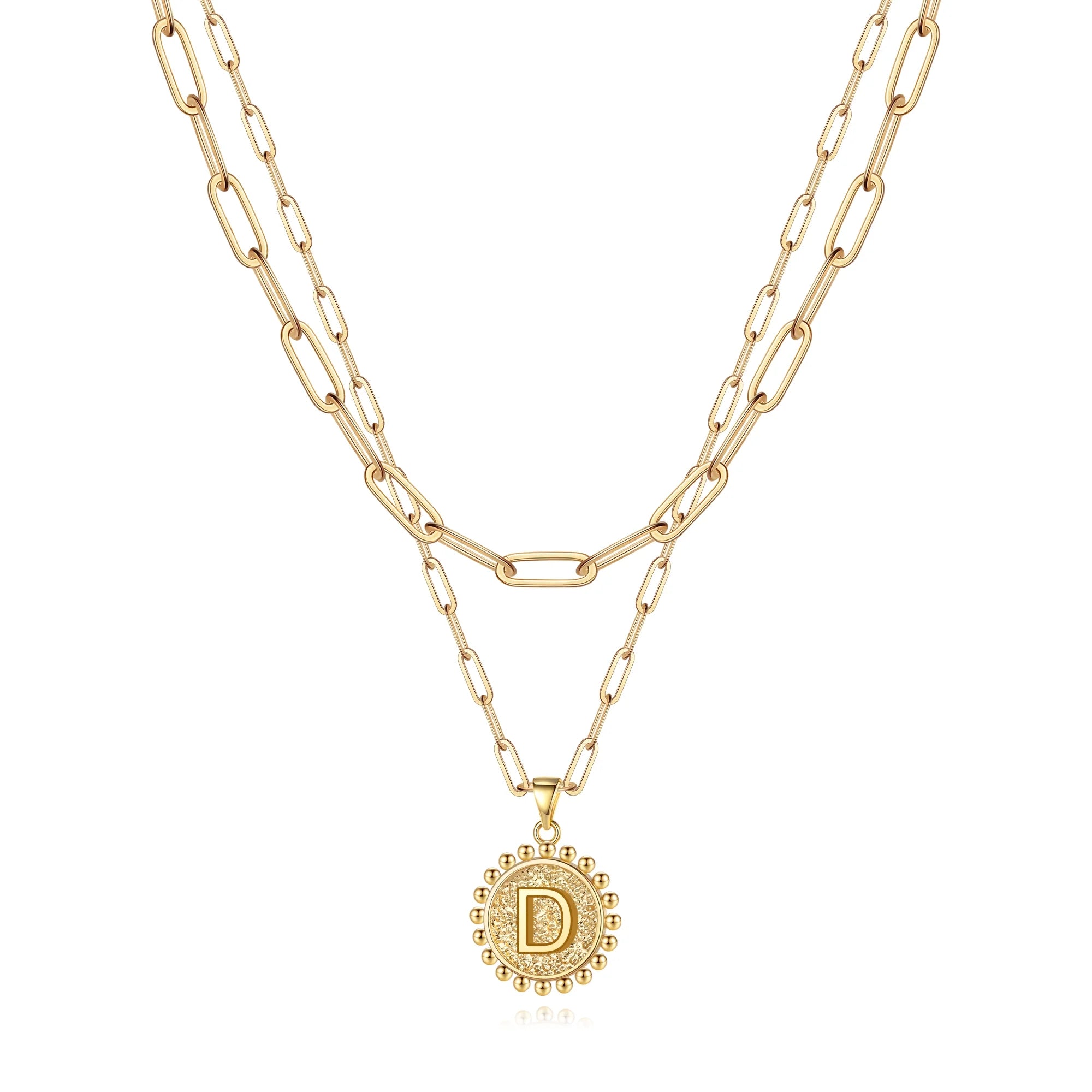 Gold Initial Necklaces for Women Layering Paperclip Link Coin Necklaces Gift for Women - Simply Just Deals LLCGold Initial Necklaces for Women Layering Paperclip Link Coin Necklaces Gift for Women308c0bf3-f6cd-44d0-a6d1-0c639fdcf97cPendantDGold Initial Necklaces for Women Layering Paperclip Link Coin Necklaces Gift for Women