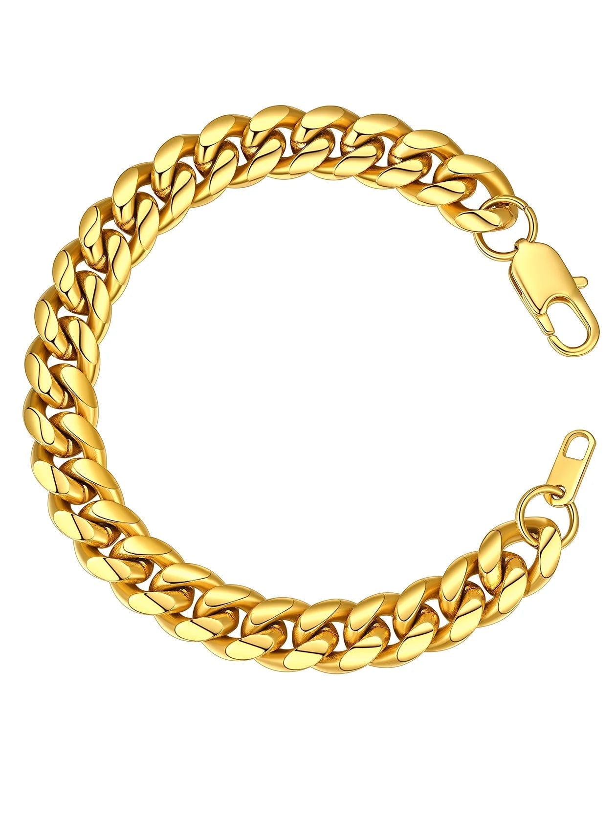 Gold Plated Bracelet for Men Chunky Cuban Bracelet 10MM 7.5 Inch Chain Bracelet Stainless Steel Gift for Him - Simply Just Deals LLCGold Plated Bracelet for Men Chunky Cuban Bracelet 10MM 7.5 Inch Chain Bracelet Stainless Steel Gift for Him7ae22dd1-6e76-4345-ab46-47cf9c9339f07.5 In10Mm02.14K Gold PlatedGold Plated Bracelet for Men Chunky Cuban Bracelet 10MM 7.5 Inch Chain Bracelet Stainless Steel Gift for Him