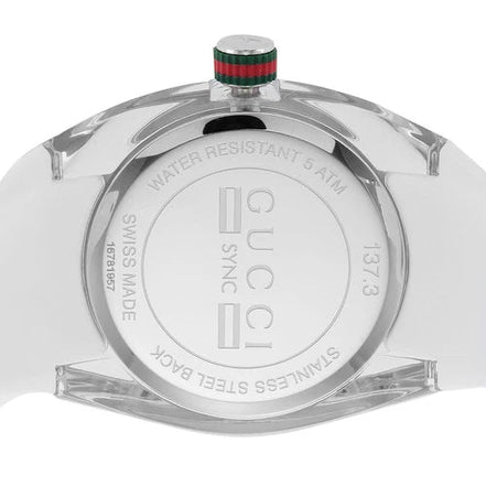Gucci Sync L Women's White Rubber Strap Quartz Watch - YA137302 ($670 MSRP) - Simply Just Deals LLCGucci Sync L Women's White Rubber Strap Quartz Watch - YA137302 ($670 MSRP)168182146;20250821;1755767618j1IWXDefaults - l500