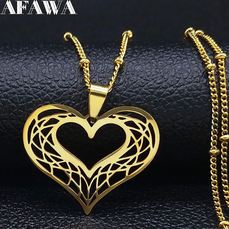 Heart Stainless Steel Necklace Women Gold Color Love Necklaces Jewelry Valentine's Day Gift inoxidable joyeria mujer N619S01 - Simply Just Deals LLCHeart Stainless Steel Necklace Women Gold Color Love Necklaces Jewelry Valentine's Day Gift inoxidable joyeria mujer N619S01200001034:361180A 50cm JZP GDA 50cm JZP GDHeart Stainless Steel Necklace Women Gold Color Love Necklaces Jewelry Valentine's Day Gift inoxidable joyeria mujer N619S01