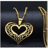 Heart Stainless Steel Necklace Women Gold Color Love Necklaces Jewelry Valentine's Day Gift inoxidable joyeria mujer N619S01 - Simply Just Deals LLCHeart Stainless Steel Necklace Women Gold Color Love Necklaces Jewelry Valentine's Day Gift inoxidable joyeria mujer N619S01200001034:361180A 50cm JZP GDA 50cm JZP GDHeart Stainless Steel Necklace Women Gold Color Love Necklaces Jewelry Valentine's Day Gift inoxidable joyeria mujer N619S01
