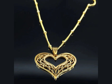 Heart Stainless Steel Necklace Women Gold Color Love Necklaces Jewelry Valentine's Day Gift inoxidable joyeria mujer N619S01 - Simply Just Deals LLCHeart Stainless Steel Necklace Women Gold Color Love Necklaces Jewelry Valentine's Day Gift inoxidable joyeria mujer N619S01200001034:361180A 50cm JZP GDA 50cm JZP GDHeart Stainless Steel Necklace Women Gold Color Love Necklaces Jewelry Valentine's Day Gift inoxidable joyeria mujer N619S01