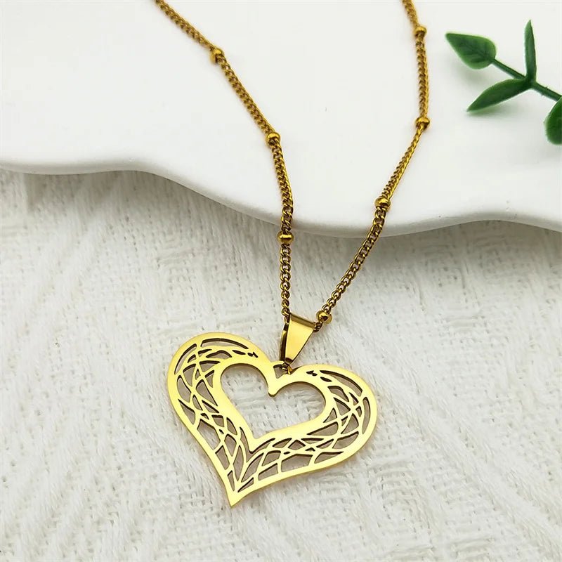 Heart Stainless Steel Necklace Women Gold Color Love Necklaces Jewelry Valentine's Day Gift inoxidable joyeria mujer N619S01 - Simply Just Deals LLCHeart Stainless Steel Necklace Women Gold Color Love Necklaces Jewelry Valentine's Day Gift inoxidable joyeria mujer N619S01200001034:361180A 50cm JZP GDA 50cm JZP GDHeart Stainless Steel Necklace Women Gold Color Love Necklaces Jewelry Valentine's Day Gift inoxidable joyeria mujer N619S01