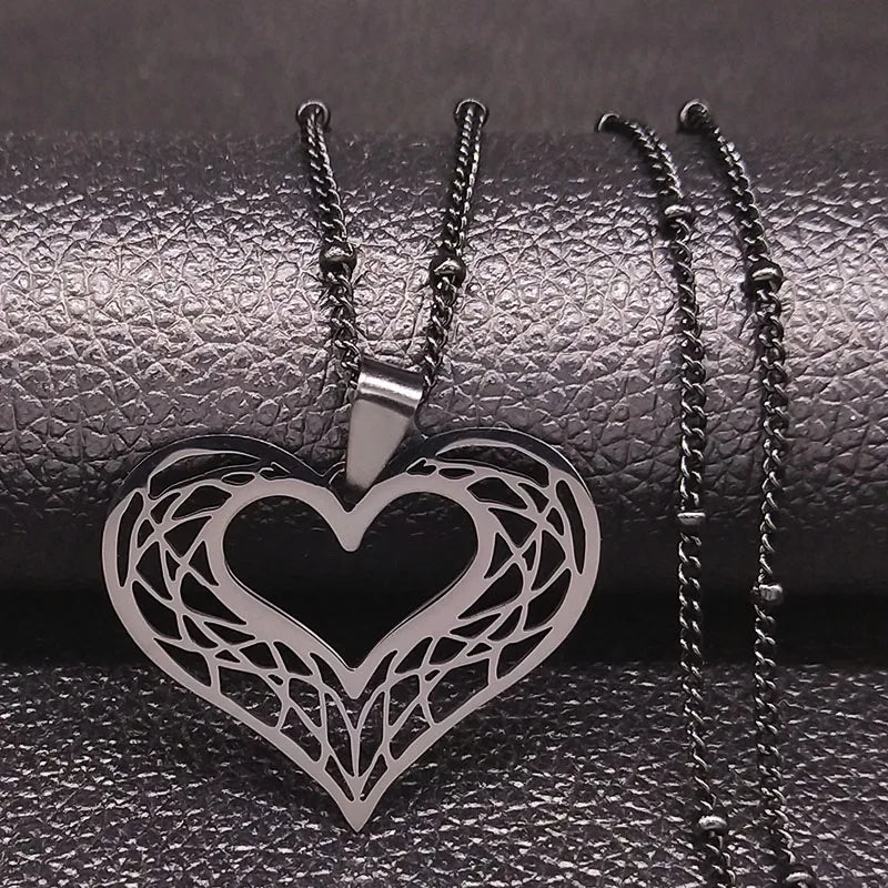Heart Stainless Steel Necklace Women Gold Color Love Necklaces Jewelry Valentine's Day Gift inoxidable joyeria mujer N619S01 - Simply Just Deals LLCHeart Stainless Steel Necklace Women Gold Color Love Necklaces Jewelry Valentine's Day Gift inoxidable joyeria mujer N619S01200001034:201673808A 50cm JZP BKA 50cm JZP BKHeart Stainless Steel Necklace Women Gold Color Love Necklaces Jewelry Valentine's Day Gift inoxidable joyeria mujer N619S01