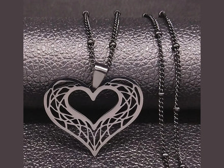 Heart Stainless Steel Necklace Women Gold Color Love Necklaces Jewelry Valentine's Day Gift inoxidable joyeria mujer N619S01 - Simply Just Deals LLCHeart Stainless Steel Necklace Women Gold Color Love Necklaces Jewelry Valentine's Day Gift inoxidable joyeria mujer N619S01200001034:201673808A 50cm JZP BKA 50cm JZP BKHeart Stainless Steel Necklace Women Gold Color Love Necklaces Jewelry Valentine's Day Gift inoxidable joyeria mujer N619S01