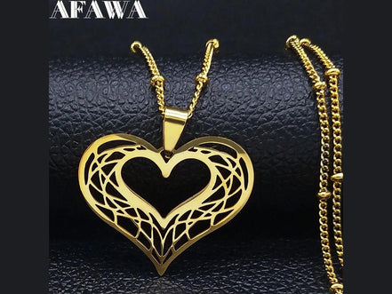 Heart Stainless Steel Necklace Women Gold Color Love Necklaces Jewelry Valentine's Day Gift inoxidable joyeria mujer N619S01 - Simply Just Deals LLCHeart Stainless Steel Necklace Women Gold Color Love Necklaces Jewelry Valentine's Day Gift inoxidable joyeria mujer N619S01200001034:361180A 50cm JZP GDA 50cm JZP GDHeart Stainless Steel Necklace Women Gold Color Love Necklaces Jewelry Valentine's Day Gift inoxidable joyeria mujer N619S01