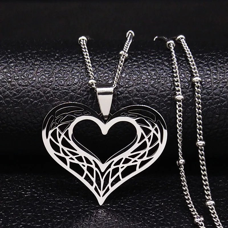 Heart Stainless Steel Necklace Women Gold Color Love Necklaces Jewelry Valentine's Day Gift inoxidable joyeria mujer N619S01 - Simply Just Deals LLCHeart Stainless Steel Necklace Women Gold Color Love Necklaces Jewelry Valentine's Day Gift inoxidable joyeria mujer N619S01200001034:17053024A 50cm JZP SRA 50cm JZP SRHeart Stainless Steel Necklace Women Gold Color Love Necklaces Jewelry Valentine's Day Gift inoxidable joyeria mujer N619S01