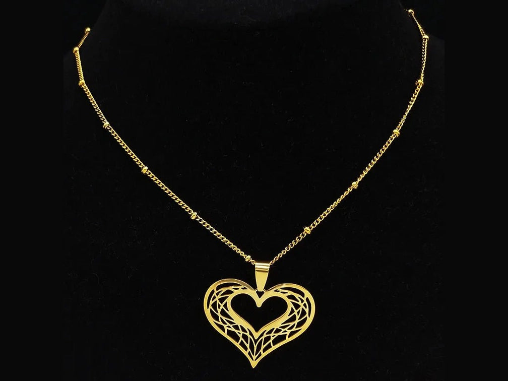 Heart Stainless Steel Necklace Women Gold Color Love Necklaces Jewelry Valentine's Day Gift inoxidable joyeria mujer N619S01 - Simply Just Deals LLCHeart Stainless Steel Necklace Women Gold Color Love Necklaces Jewelry Valentine's Day Gift inoxidable joyeria mujer N619S01200001034:361180A 50cm JZP GDA 50cm JZP GDHeart Stainless Steel Necklace Women Gold Color Love Necklaces Jewelry Valentine's Day Gift inoxidable joyeria mujer N619S01