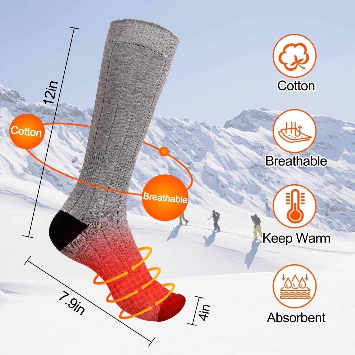 Heated Socks Electric Battery Thermal Stockings Upgraded Rechargeable Sock for Men Women,Unisex Winter Warm Winter Socks, Sports Outdoor Heated Socks Hunting Foot Warmer - Simply Just Deals LLCHeated Socks Electric Battery Thermal Stockings Upgraded Rechargeable Sock for Men Women,Unisex Winter Warm Winter Socks, Sports Outdoor Heated Socks Hunting Foot Warmer4eaf6146-5b0e-4a42-a2b1-81035a51821bHeated Socks Electric Battery Thermal Stockings Upgraded Rechargeable Sock for Men Women,Unisex Winter