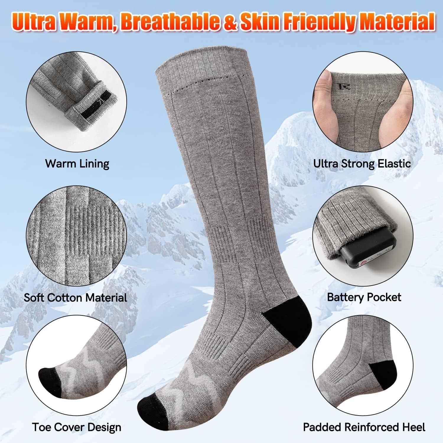 Heated Socks Electric Battery Thermal Stockings Upgraded Rechargeable Sock for Men Women,Unisex Winter Warm Winter Socks, Sports Outdoor Heated Socks Hunting Foot Warmer - Simply Just Deals LLCHeated Socks Electric Battery Thermal Stockings Upgraded Rechargeable Sock for Men Women,Unisex Winter Warm Winter Socks, Sports Outdoor Heated Socks Hunting Foot Warmer4eaf6146-5b0e-4a42-a2b1-81035a51821bHeated Socks Electric Battery Thermal Stockings Upgraded Rechargeable Sock for Men Women,Unisex Winter