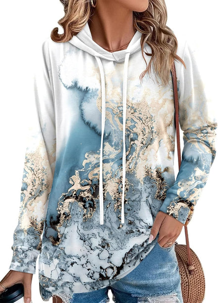 Hoodies for Women Camo Leopard Print Tops Pullover Hooded Sweatshirt Drawstring with Pocket - Simply Just Deals LLCHoodies for Women Camo Leopard Print Tops Pullover Hooded Sweatshirt Drawstring with Pocketa3c00d53-ed58-4ae8-a661-2eeeef8e94e8C - Ink Blue3X - LargeHoodies for Women Camo Leopard Print Tops Pullover Hooded Sweatshirt Drawstring with Pocket