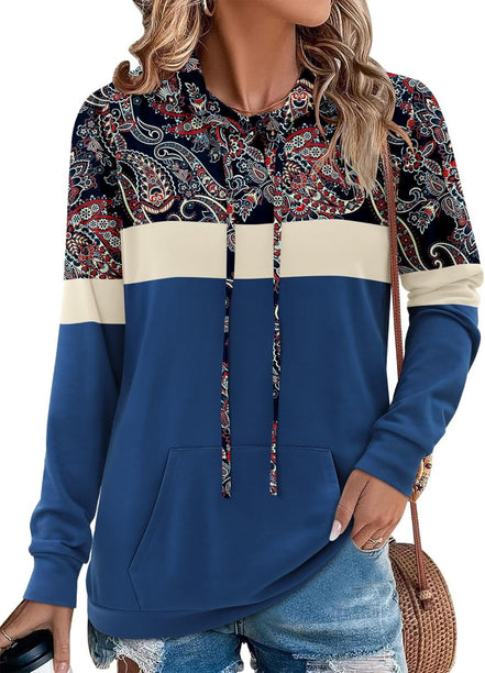 Hoodies for Women Camo Leopard Print Tops Pullover Hooded Sweatshirt Drawstring with Pocket - Simply Just Deals LLCHoodies for Women Camo Leopard Print Tops Pullover Hooded Sweatshirt Drawstring with Pocket175e3f15-2729-4f50-920d-e7d02f85d3c46 - Navy PaisleyMediumHoodies for Women Camo Leopard Print Tops Pullover Hooded Sweatshirt Drawstring with Pocket