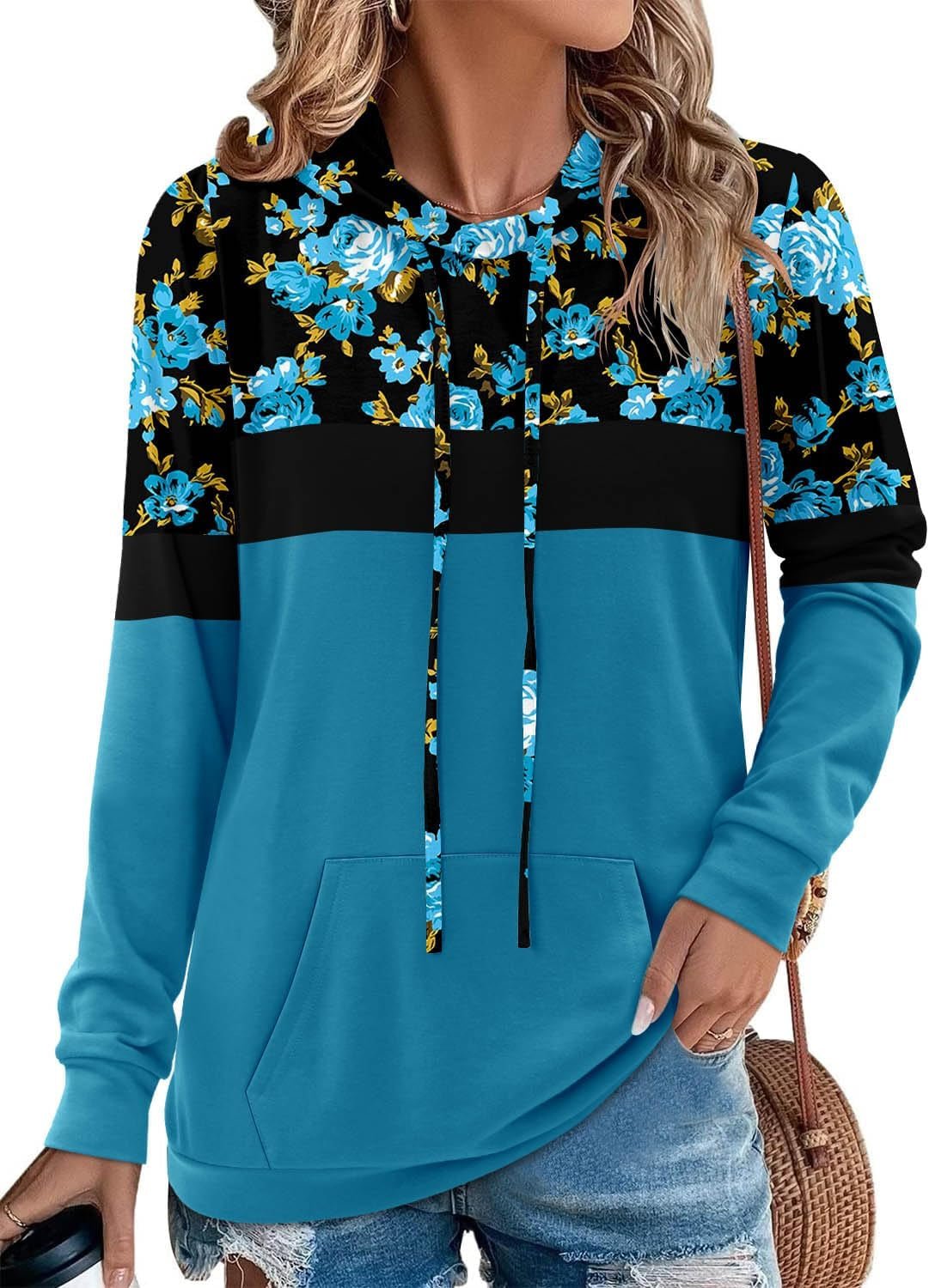 Hoodies for Women Camo Leopard Print Tops Pullover Hooded Sweatshirt Drawstring with Pocket - Simply Just Deals LLCHoodies for Women Camo Leopard Print Tops Pullover Hooded Sweatshirt Drawstring with Pocket74b9cbc5-3947-4c4c-a3a8-89910d2aa2416 - Flower BlueMediumHoodies for Women Camo Leopard Print Tops Pullover Hooded Sweatshirt Drawstring with Pocket