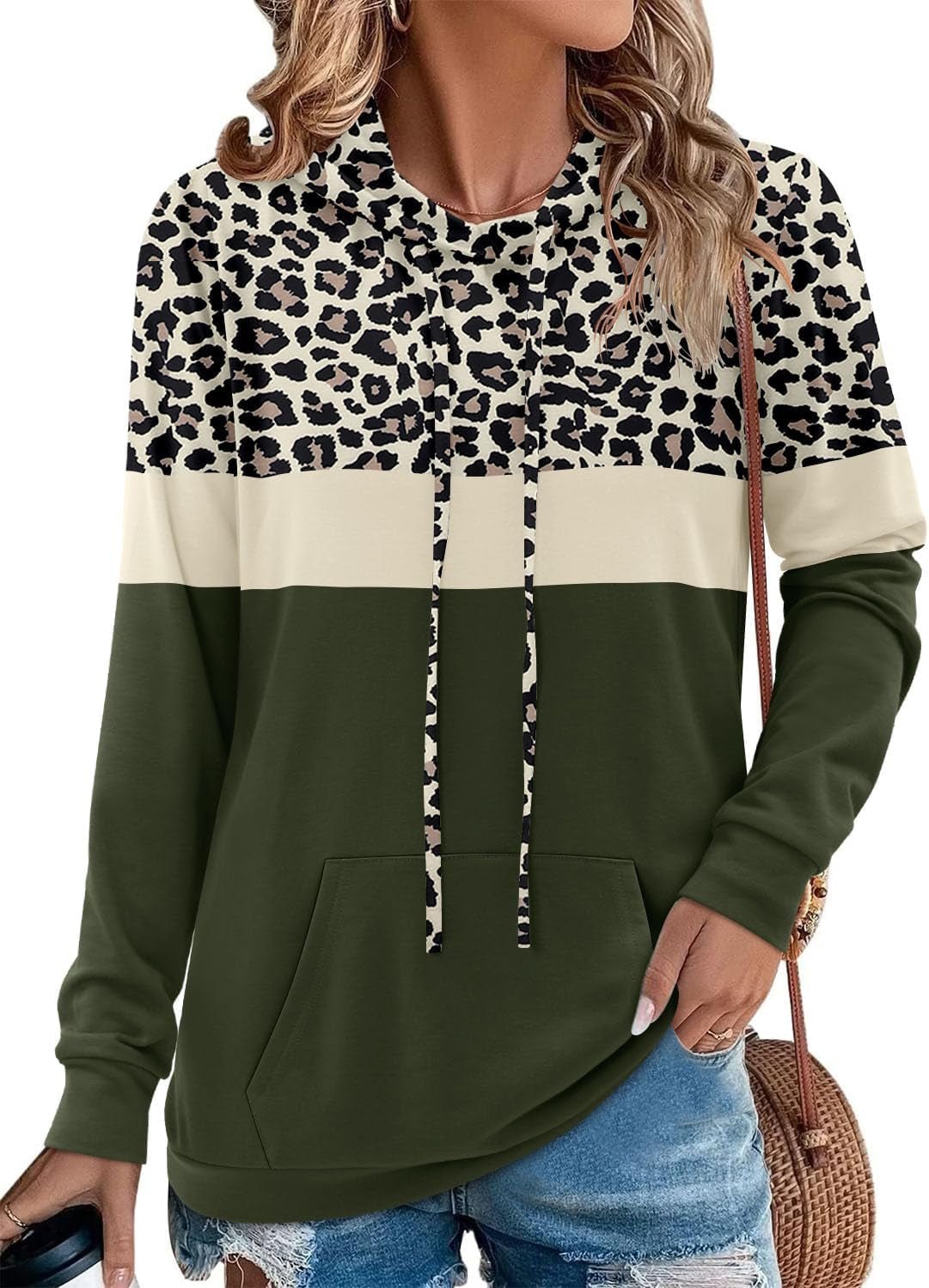 Hoodies for Women Camo Leopard Print Tops Pullover Hooded Sweatshirt Drawstring with Pocket - Simply Just Deals LLCHoodies for Women Camo Leopard Print Tops Pullover Hooded Sweatshirt Drawstring with Pocketa02e0e13-6e2d-4978-be2a-a47680f5d6c80 - Leopard GreenX - LargeHoodies for Women Camo Leopard Print Tops Pullover Hooded Sweatshirt Drawstring with Pocket