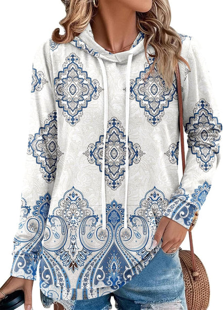 Hoodies for Women Camo Leopard Print Tops Pullover Hooded Sweatshirt Drawstring with Pocket - Simply Just Deals LLCHoodies for Women Camo Leopard Print Tops Pullover Hooded Sweatshirt Drawstring with Pocket12307322-80ec-423b-b8ca-283d42abf1d7C - Paisley Blue3X - LargeHoodies for Women Camo Leopard Print Tops Pullover Hooded Sweatshirt Drawstring with Pocket