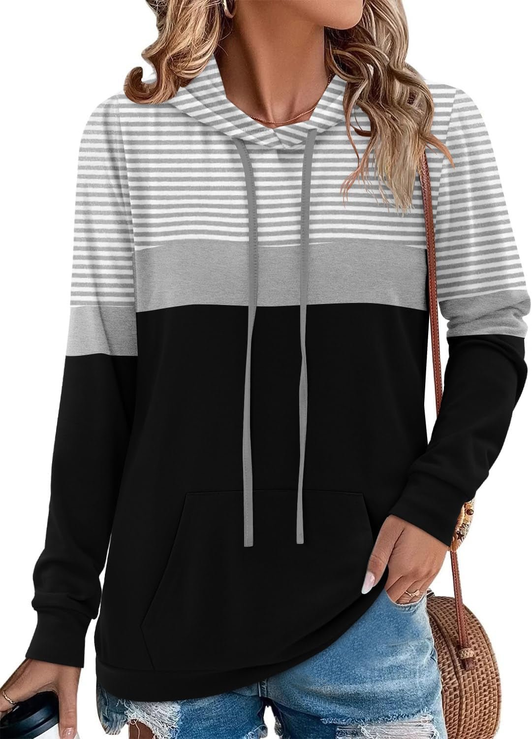 Hoodies for Women Camo Leopard Print Tops Pullover Hooded Sweatshirt Drawstring with Pocket - Simply Just Deals LLCHoodies for Women Camo Leopard Print Tops Pullover Hooded Sweatshirt Drawstring with Pocket76363284-e55d-44f8-80b0-09829f235d1b3 - Grey StripedSmallHoodies for Women Camo Leopard Print Tops Pullover Hooded Sweatshirt Drawstring with Pocket