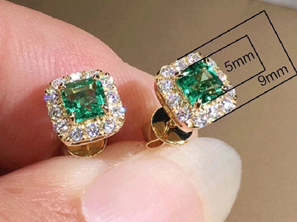 Huitan Eternity Green CZ Stud Earrings for Women Gold Color Luxury Bride Wedding Earrings Elegant Ear Accessories Party Jewelry - Simply Just Deals LLCHuitan Eternity Green CZ Stud Earrings for Women Gold Color Luxury Bride Wedding Earrings Elegant Ear Accessories Party Jewelry200001034:361180E2136E2136Huitan Eternity Green CZ Stud Earrings for Women Gold Color Luxury Bride Wedding Earrings Elegant Ear Accessories Party Jewelry