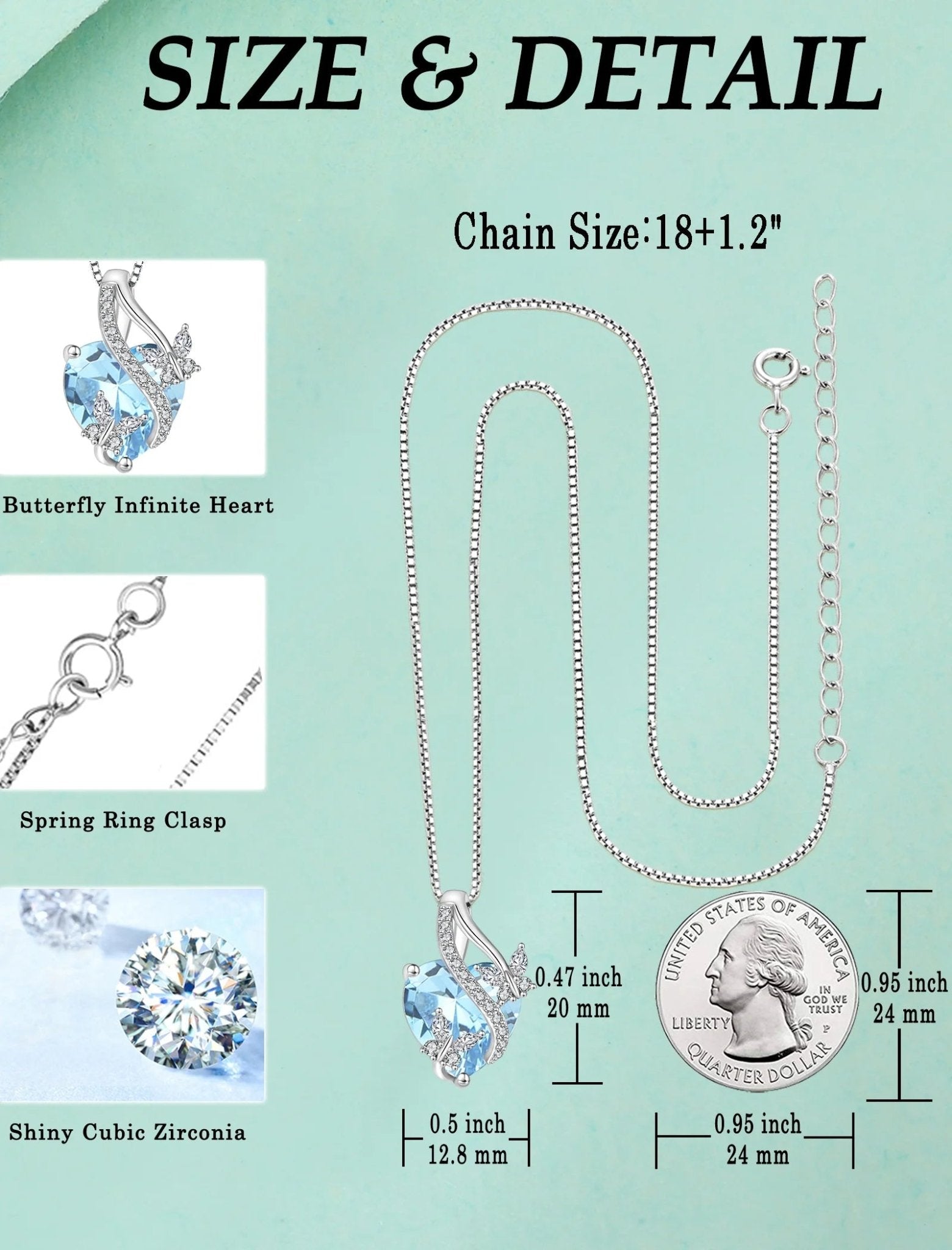 Infinite Heart Pendant Sterling Silver Butterfly Necklace for Women Jewelry Gift with Birthstone March Created Aquamarine - Simply Just Deals LLCInfinite Heart Pendant Sterling Silver Butterfly Necklace for Women Jewelry Gift with Birthstone March Created Aquamarinee6db6a0e-2882-4726-b8fc-0f4b4726e26e03 - Aquamarine - MarInfinite Heart Pendant Sterling Silver Butterfly Necklace for Women Jewelry Gift with Birthstone March Created Aquamarine
