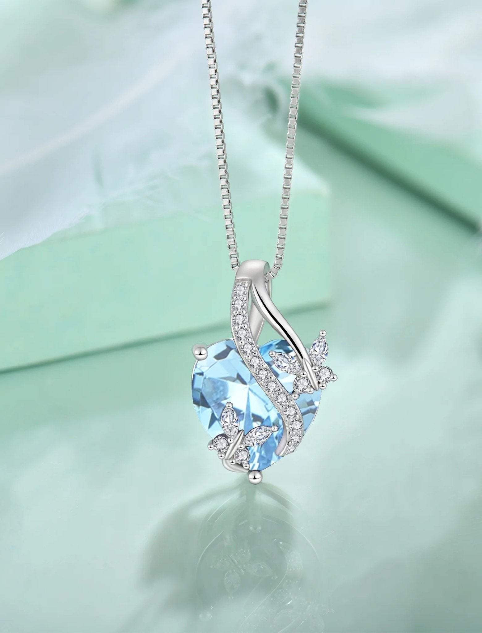 Infinite Heart Pendant Sterling Silver Butterfly Necklace for Women Jewelry Gift with Birthstone March Created Aquamarine - Simply Just Deals LLCInfinite Heart Pendant Sterling Silver Butterfly Necklace for Women Jewelry Gift with Birthstone March Created Aquamarinee6db6a0e-2882-4726-b8fc-0f4b4726e26e03 - Aquamarine - MarInfinite Heart Pendant Sterling Silver Butterfly Necklace for Women Jewelry Gift with Birthstone March Created Aquamarine