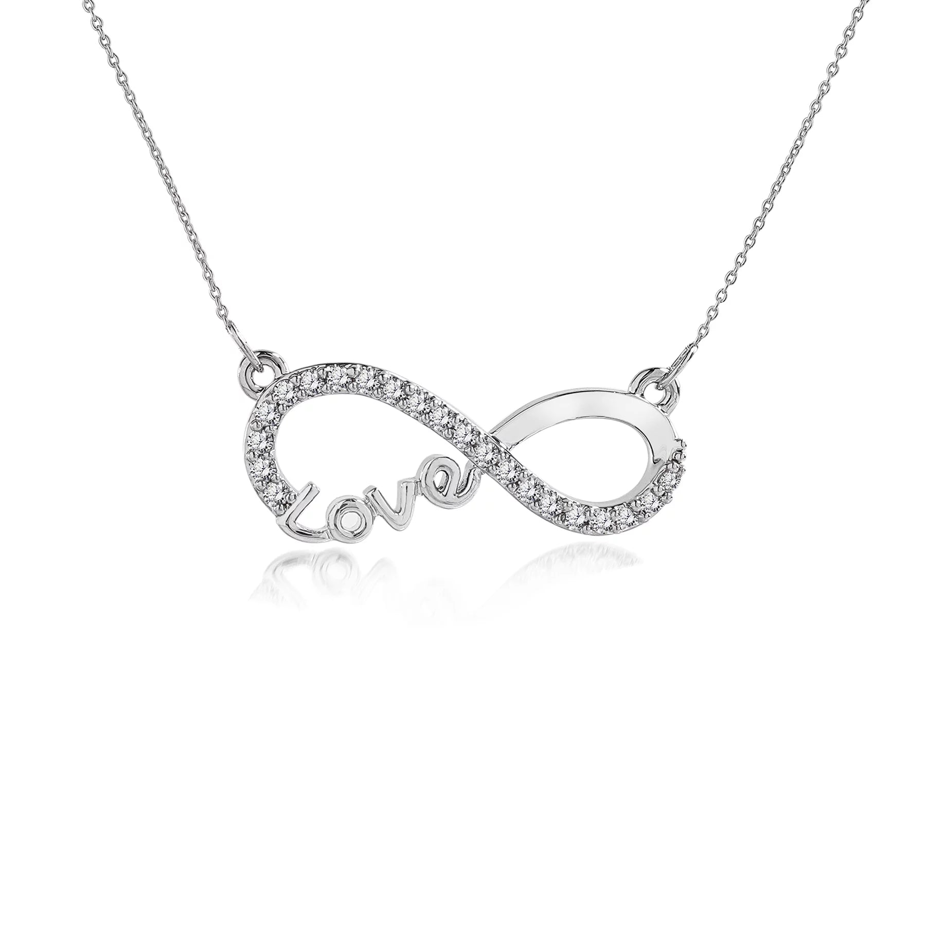 Infinity Love Pendant Necklace - Meaningful Jewelry for Her - Anniversary Gift in 18K White Gold Plated - Simply Just Deals LLCInfinity Love Pendant Necklace - Meaningful Jewelry for Her - Anniversary Gift in 18K White Gold Plated860b9a1c-cc27-4621-b469-e0883a556c39WhiteInfinity Love Pendant Necklace - Meaningful Jewelry for Her - Anniversary Gift in 18K White Gold Plated