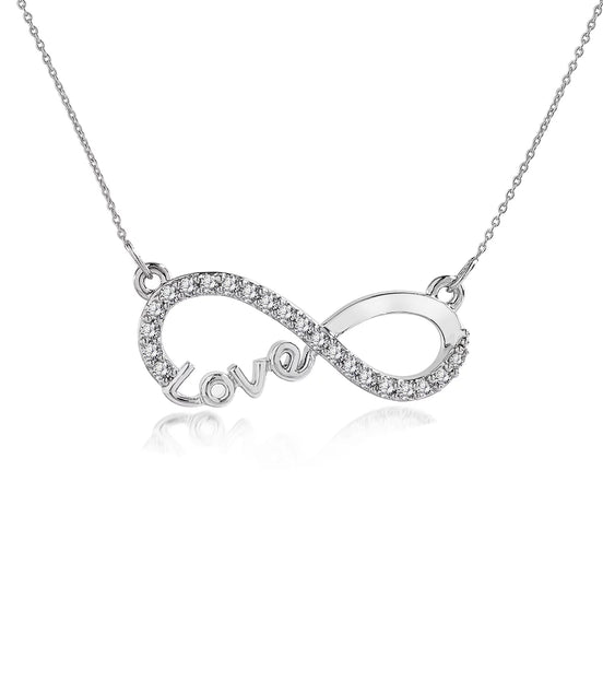 Infinity Love Pendant Necklace - Meaningful Jewelry for Her - Anniversary Gift in 18K White Gold Plated - Simply Just Deals LLCInfinity Love Pendant Necklace - Meaningful Jewelry for Her - Anniversary Gift in 18K White Gold Plated860b9a1c-cc27-4621-b469-e0883a556c39WhiteInfinity Love Pendant Necklace - Meaningful Jewelry for Her - Anniversary Gift in 18K White Gold Plated
