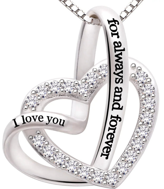Jewelry Sterling Silver "I Love You for Always and Forever" Love Heart Cubic Zirconia Necklace - Simply Just Deals LLCJewelry Sterling Silver "I Love You for Always and Forever" Love Heart Cubic Zirconia Necklace3b737195-d856-49fb-84f9-a8f5c666537fJewelry Sterling Silver "I Love You for Always and Forever" Love Heart Cubic Zirconia Necklace