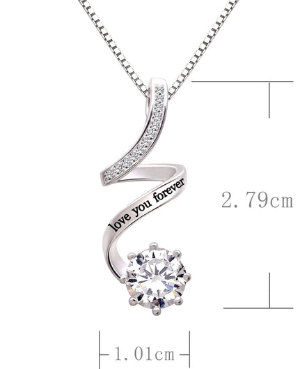 Jewelry Sterling Silver "Love You Forever" Cubic Zirconia Pendant Necklace - Simply Just Deals LLCJewelry Sterling Silver "Love You Forever" Cubic Zirconia Pendant Necklacecec41191-b6b1-4d76-a401-53b2caaec775Jewelry Sterling Silver "Love You Forever" Cubic Zirconia Pendant Necklace