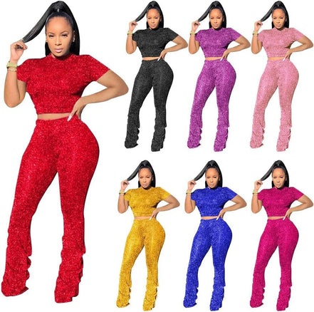 Jumpsuits for Women Casual 2 Piece Sets Sexy Crop Tops Stacked Pants Sweat Suits Blue M - Simply Just Deals LLCJumpsuits for Women Casual 2 Piece Sets Sexy Crop Tops Stacked Pants Sweat Suits Blue M72d8f16e-5498-4ded-83a5-a61b30a886dcJumpsuits for Women Casual 2 Piece Sets Sexy Crop Tops Stacked Pants Sweat Suits Blue M