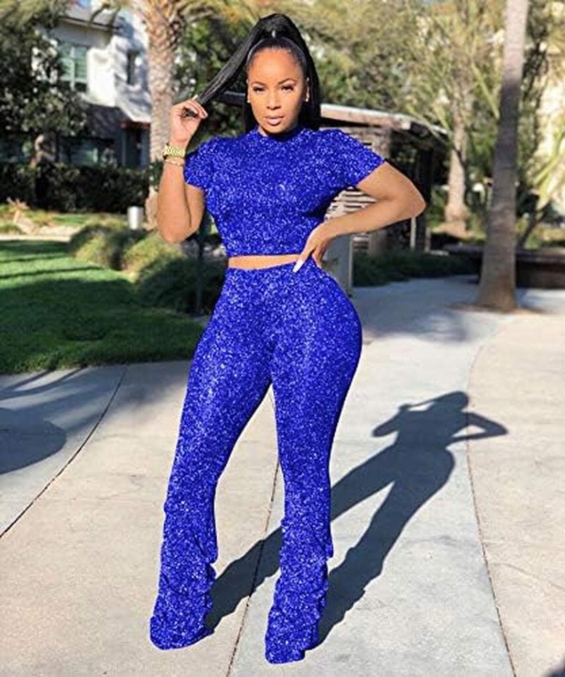 Jumpsuits for Women Casual 2 Piece Sets Sexy Crop Tops Stacked Pants Sweat Suits Blue M - Simply Just Deals LLCJumpsuits for Women Casual 2 Piece Sets Sexy Crop Tops Stacked Pants Sweat Suits Blue M72d8f16e-5498-4ded-83a5-a61b30a886dcJumpsuits for Women Casual 2 Piece Sets Sexy Crop Tops Stacked Pants Sweat Suits Blue M