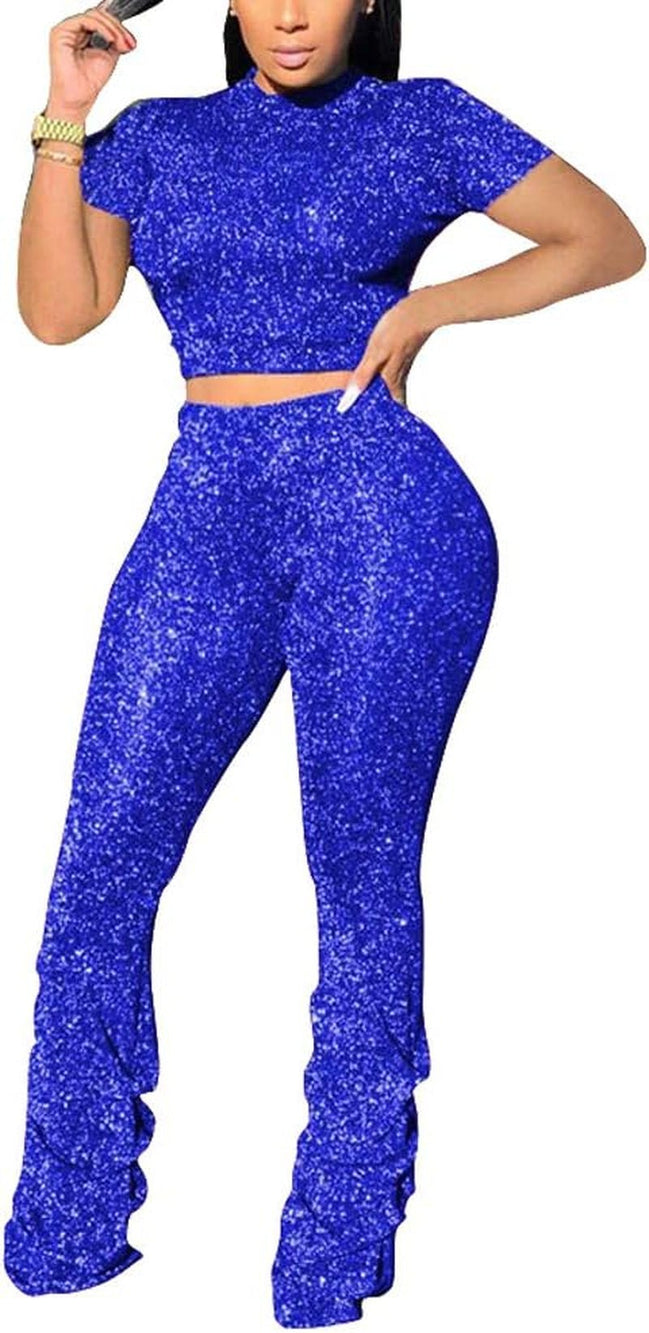 Jumpsuits for Women Casual 2 Piece Sets Sexy Crop Tops Stacked Pants Sweat Suits Blue M - Simply Just Deals LLCJumpsuits for Women Casual 2 Piece Sets Sexy Crop Tops Stacked Pants Sweat Suits Blue M72d8f16e-5498-4ded-83a5-a61b30a886dcJumpsuits for Women Casual 2 Piece Sets Sexy Crop Tops Stacked Pants Sweat Suits Blue M
