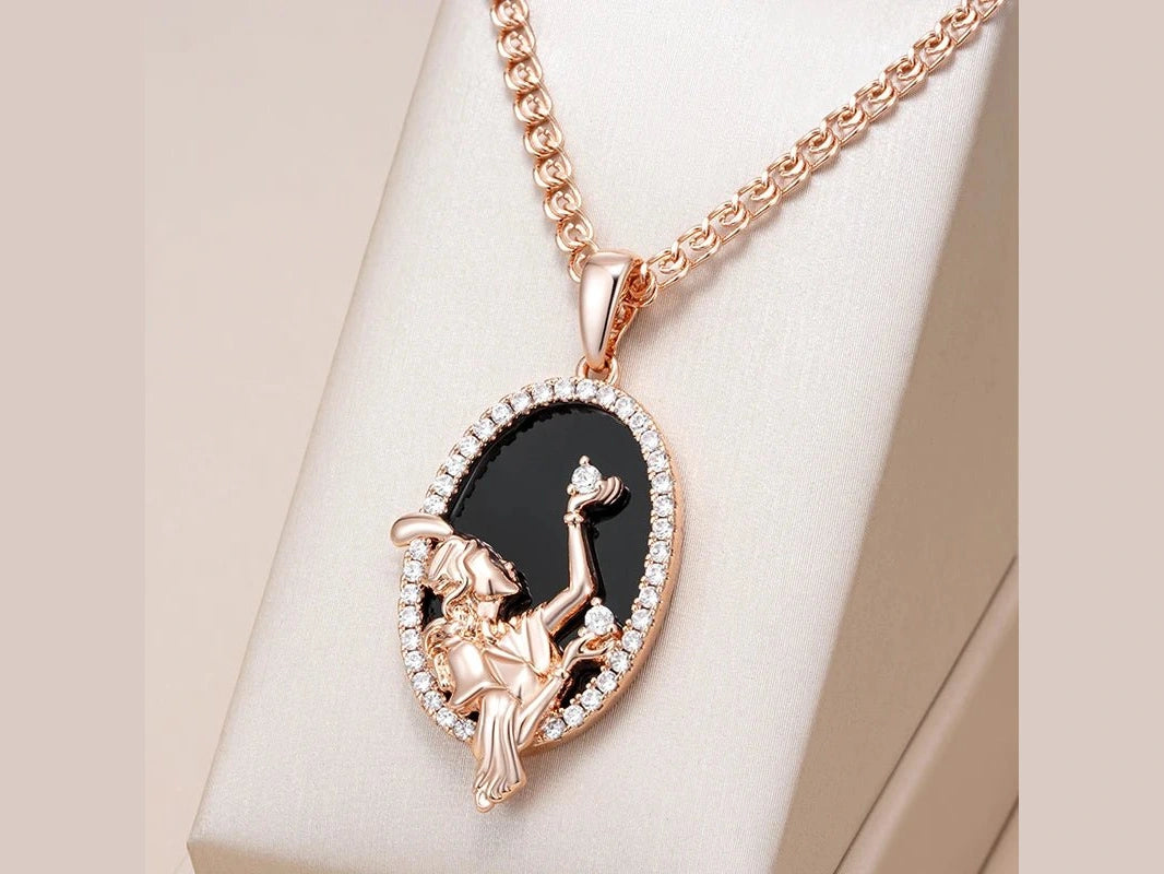 Kinel Hot Big Oval Black Stone Pendant Necklace Women Fashion 585 Rose Gold Color Accessories High Quality Daily Fine Jewelry - Simply Just Deals LLCKinel Hot Big Oval Black Stone Pendant Necklace Women Fashion 585 Rose Gold Color Accessories High Quality Daily Fine Jewelry200001033:200003760H2129H2129Kinel Hot Big Oval Black Stone Pendant Necklace Women Fashion 585 Rose Gold Color Accessories High Quality Daily Fine Jewelry